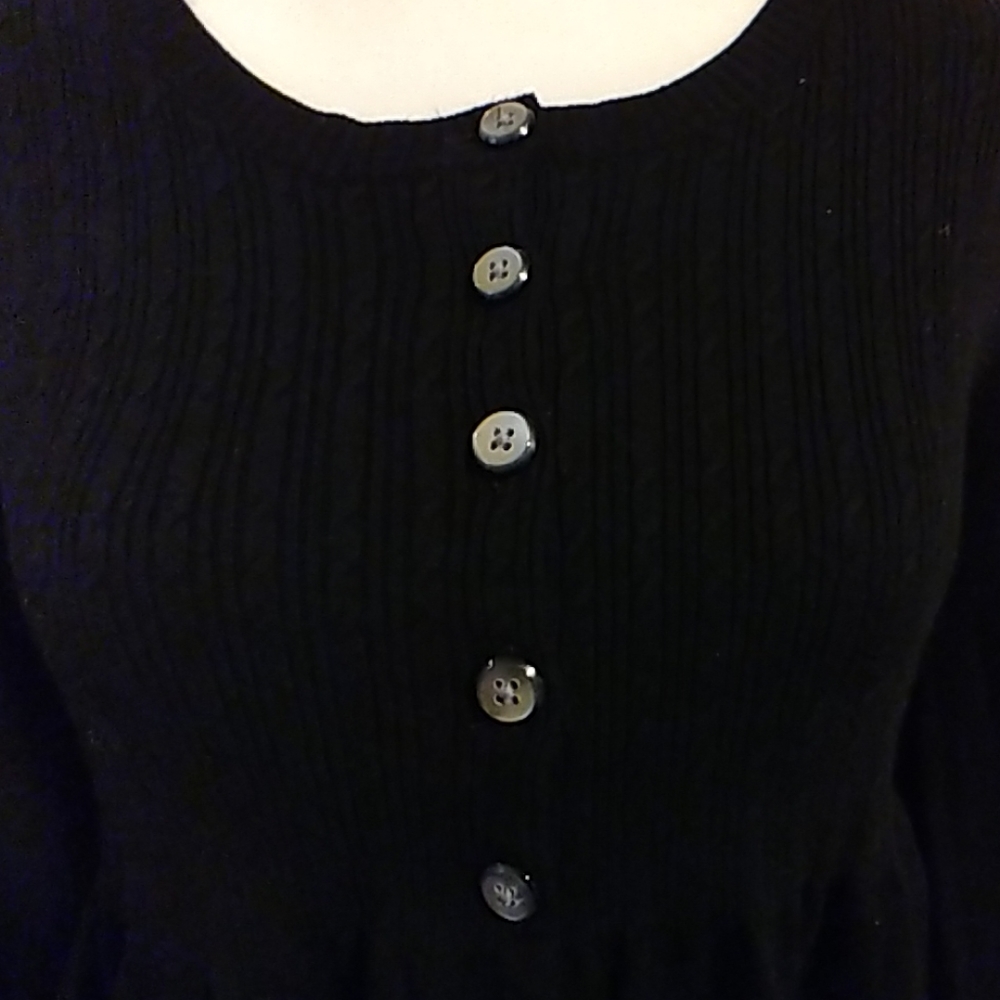 Dark Navy Ribbed Sweater - Picture 2 of 4
